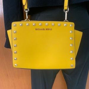 Michael Kors Yellow Gold Studded Purse